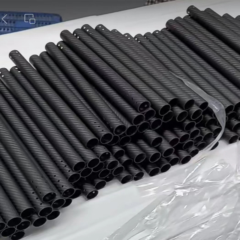 Carbon Fiber Tube High Strength High Performance Carbon Fiber Round Tube Manufacturer Direct Sales Drone Bracket Headlight Carbon Fiber