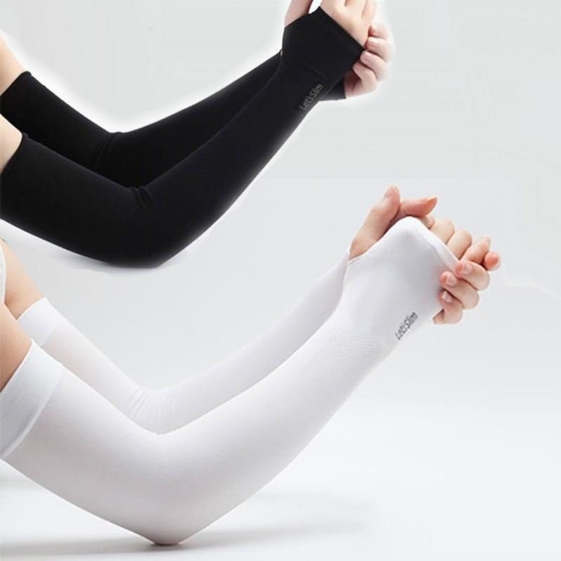 Summer Unisex Outdoor Cycling Thin Sun Protection Ice Sleeves Women's Arm Guards Anti-Uv Ice Silk Sleeves Simple Wholesale