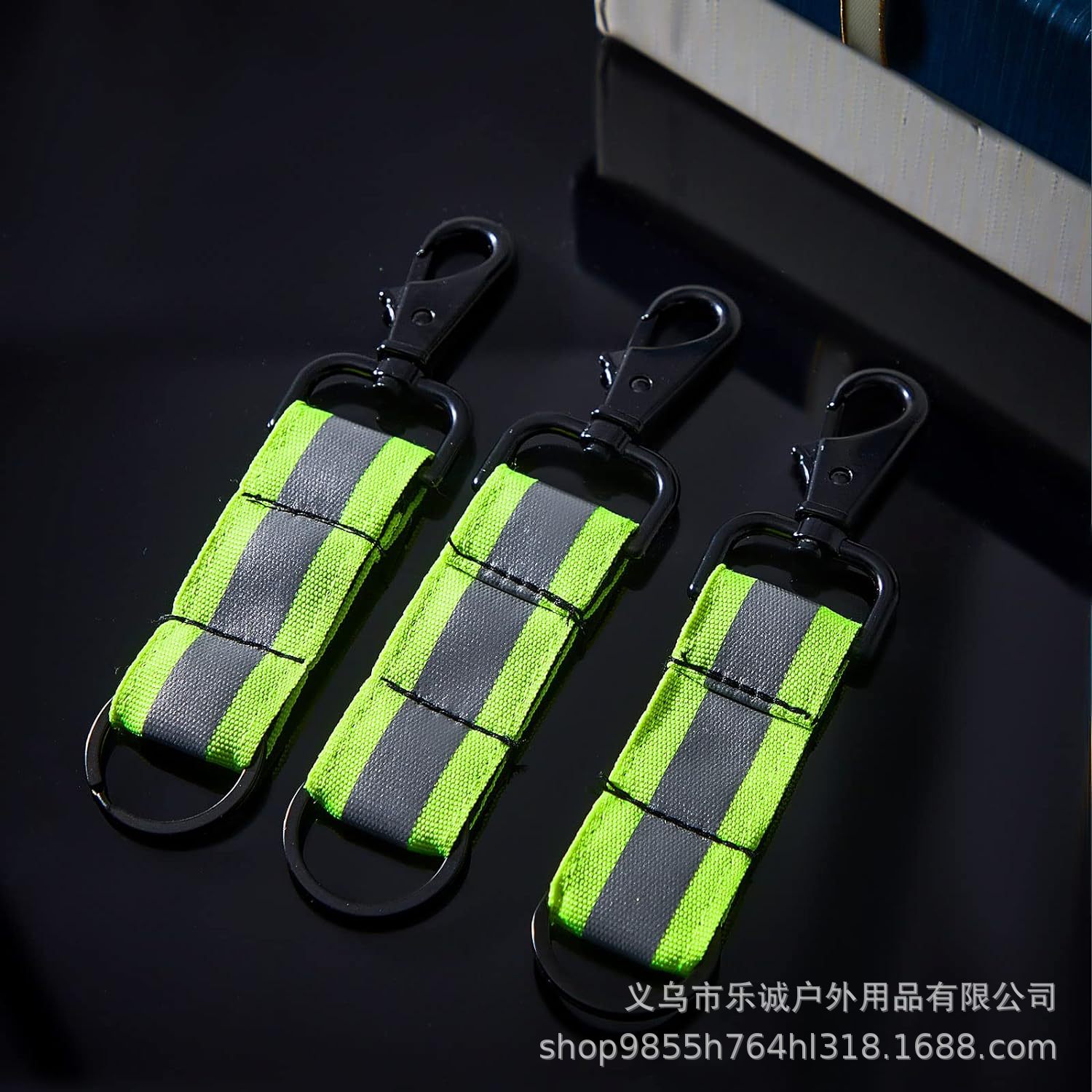 Cross-border fire gloves clip support belt reflective nylon webbing gloves support belt