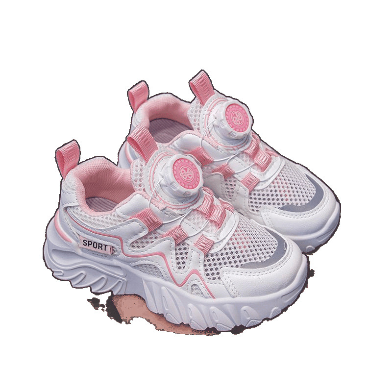 [Colorful Choices] Children's Single Mesh Sports Shoes 2025 Summer New Boys Hollow Breathable Mesh Shoes Girls