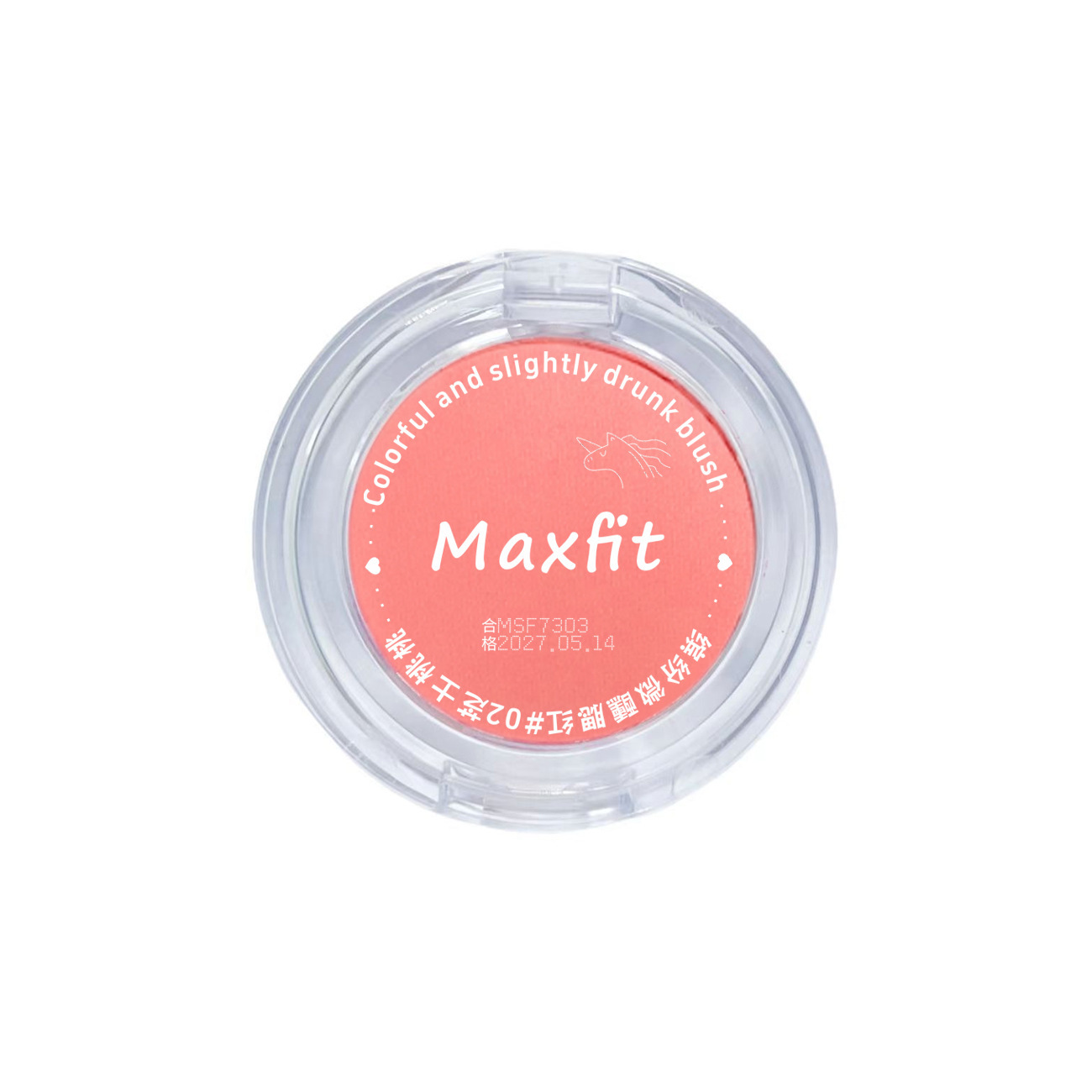 Maxfit Meishi Fei Monochrome Blush White Matte Brightening Natural Naked Makeup Delicate Vacant Girl Rouge Parity