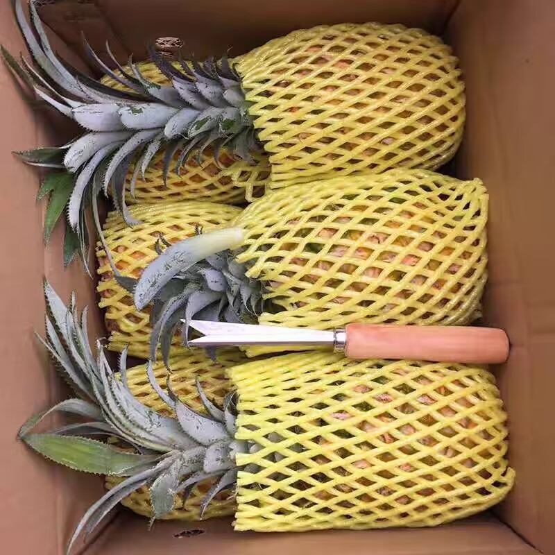 Fresh Large Pineapple, Extra Large Fruit, Golden Diamond Sugar Heart, Seasonal Tropical Fruits and Vegetables