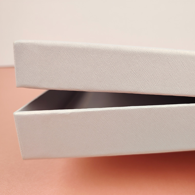 White gift box scarf scarf heaven and earth cover packaging box blank carton companion gift box hard box wholesale in stock