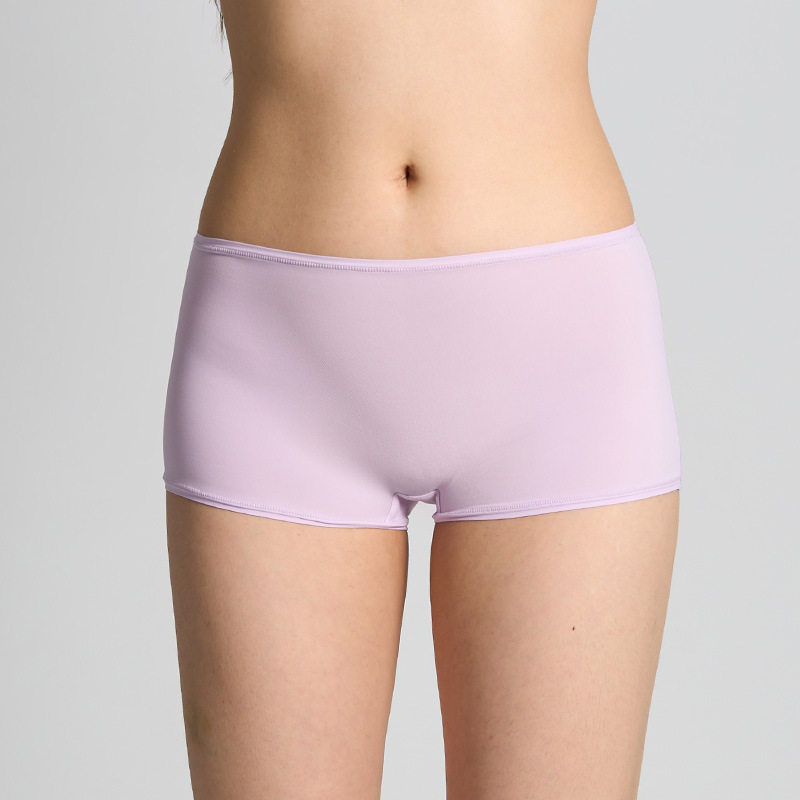 Skims Kardashian Same Style Underwear Cross-Border Popular High-Elastic Nude Antibacterial Mid-Waist Sports Boxer Briefs