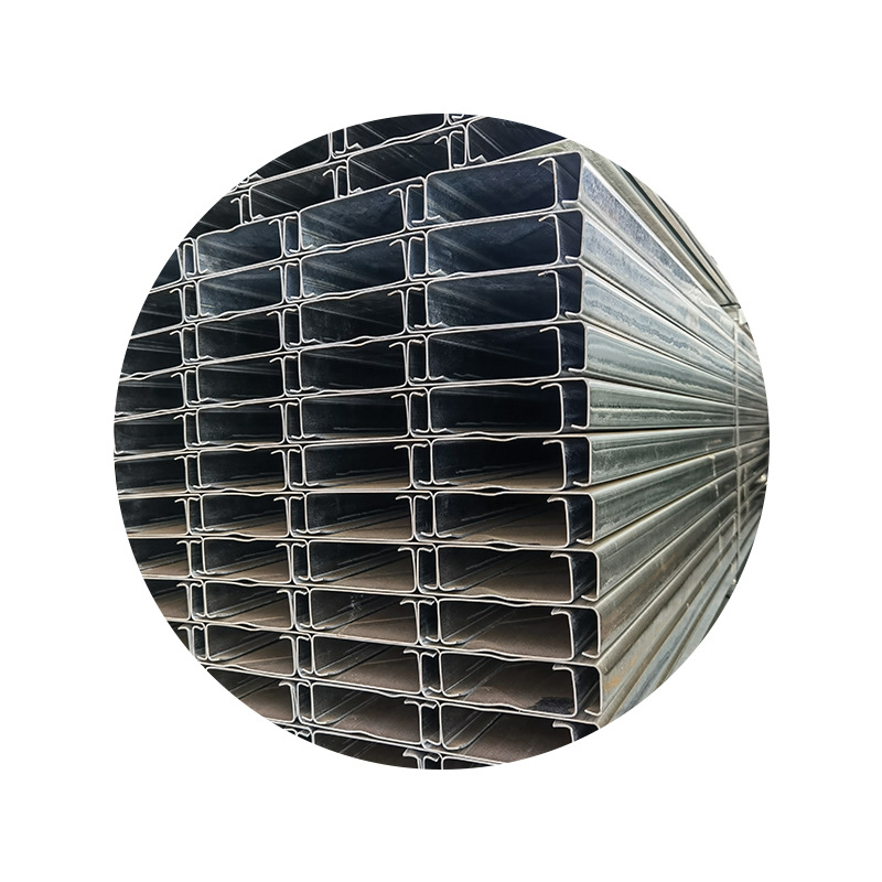 Foshan Wholesale C-Shaped Steel Earthquake-Resistant Photovoltaic Bracket High-Frequency Welding Processing Punching Cold-Bent Special-Shaped Steel House Purlins