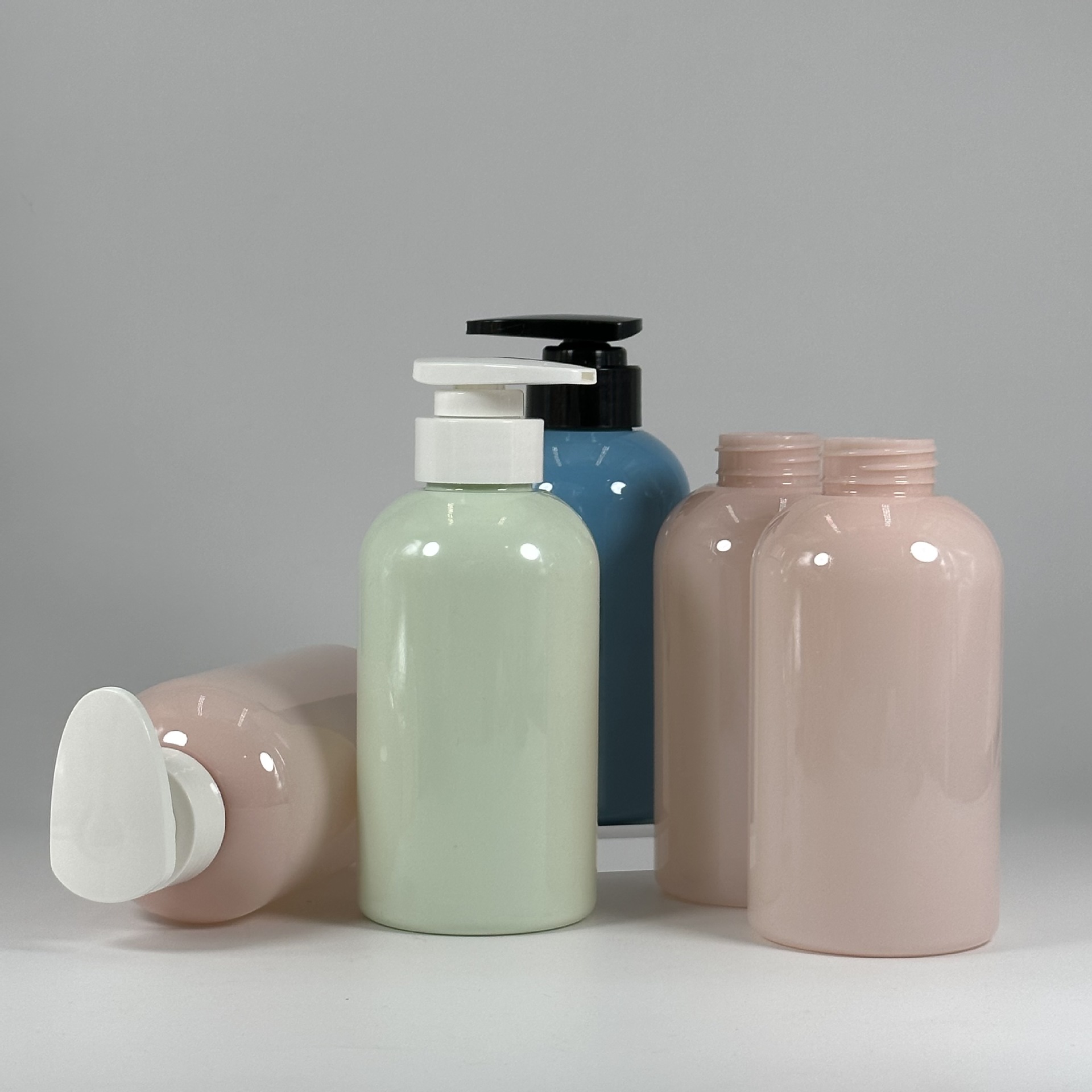 300 мл новая матовая резиновая краска пластиковая бутылка с круглым плечом для шампуня жидкое мыло молоко для тела в бутылке
