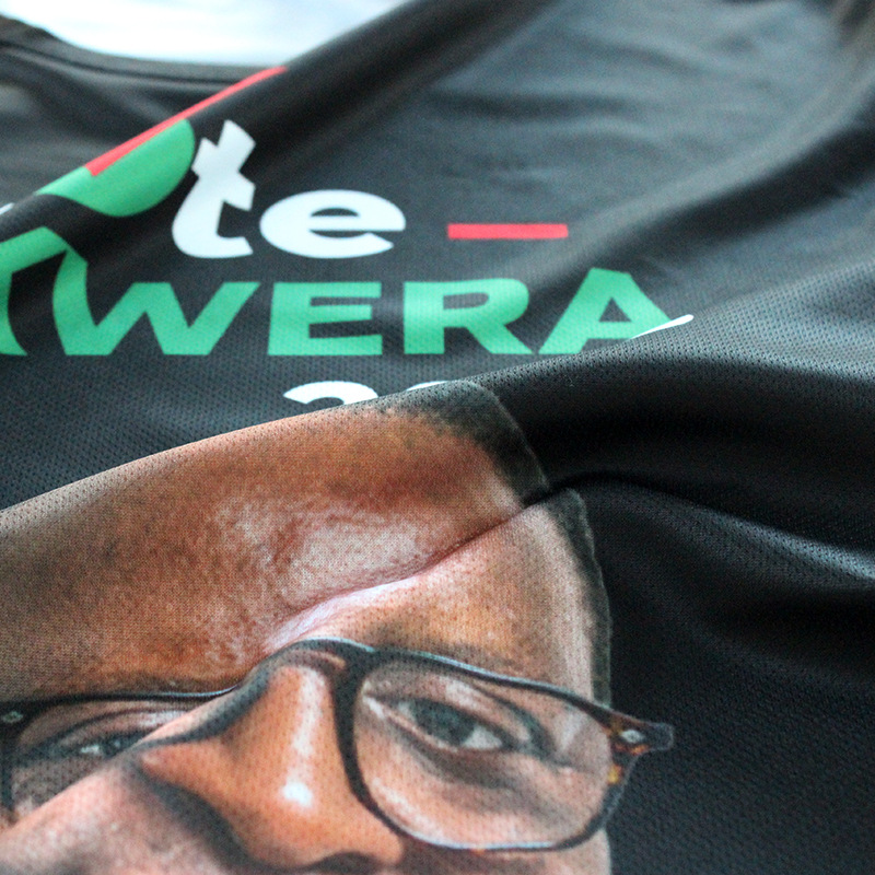 Malawi Presidential Election Shirt Candidate Voting Campaign T-Shirt Full Body Printing Quick-Drying Advertising T-Shirt