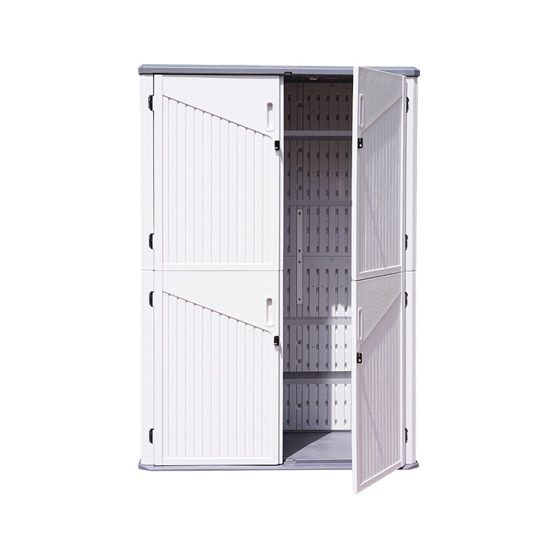 Outdoor Hdpe Storage Cabinet Garden Courtyard Debris Storage Cabinet Cleaning Tool Cabinet Balcony Cleaning Storage Box Wholesale