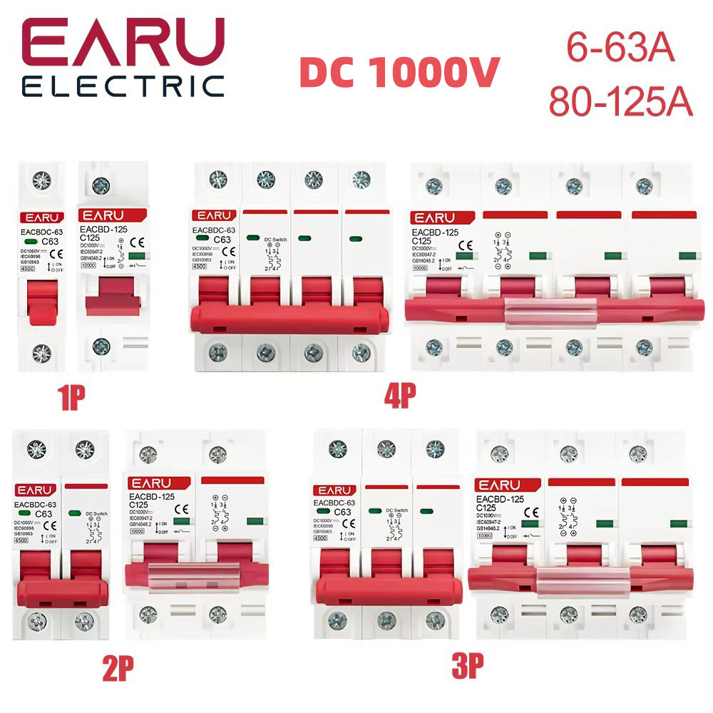 DC автоматический выключатель DC1000V500V фотогальванический переключатель солнечной зарядной станции инвертор воздушный открытый