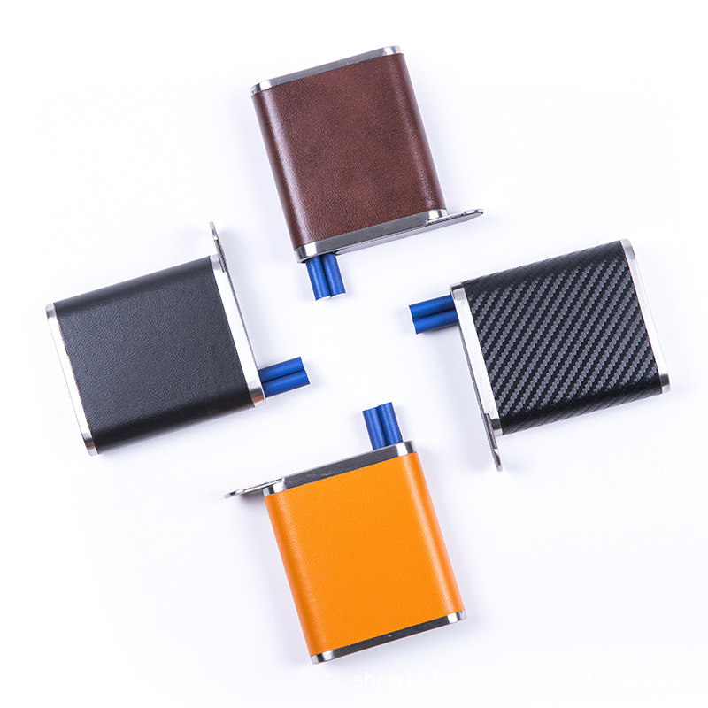 Cross-Border Cigarette Box Microfiber Leather Cigarette Box Flip-Top Cigarette Box Protection 16-Pack 20-Pack Cigarette Box Cigarette Set Manufacturer Wholesale