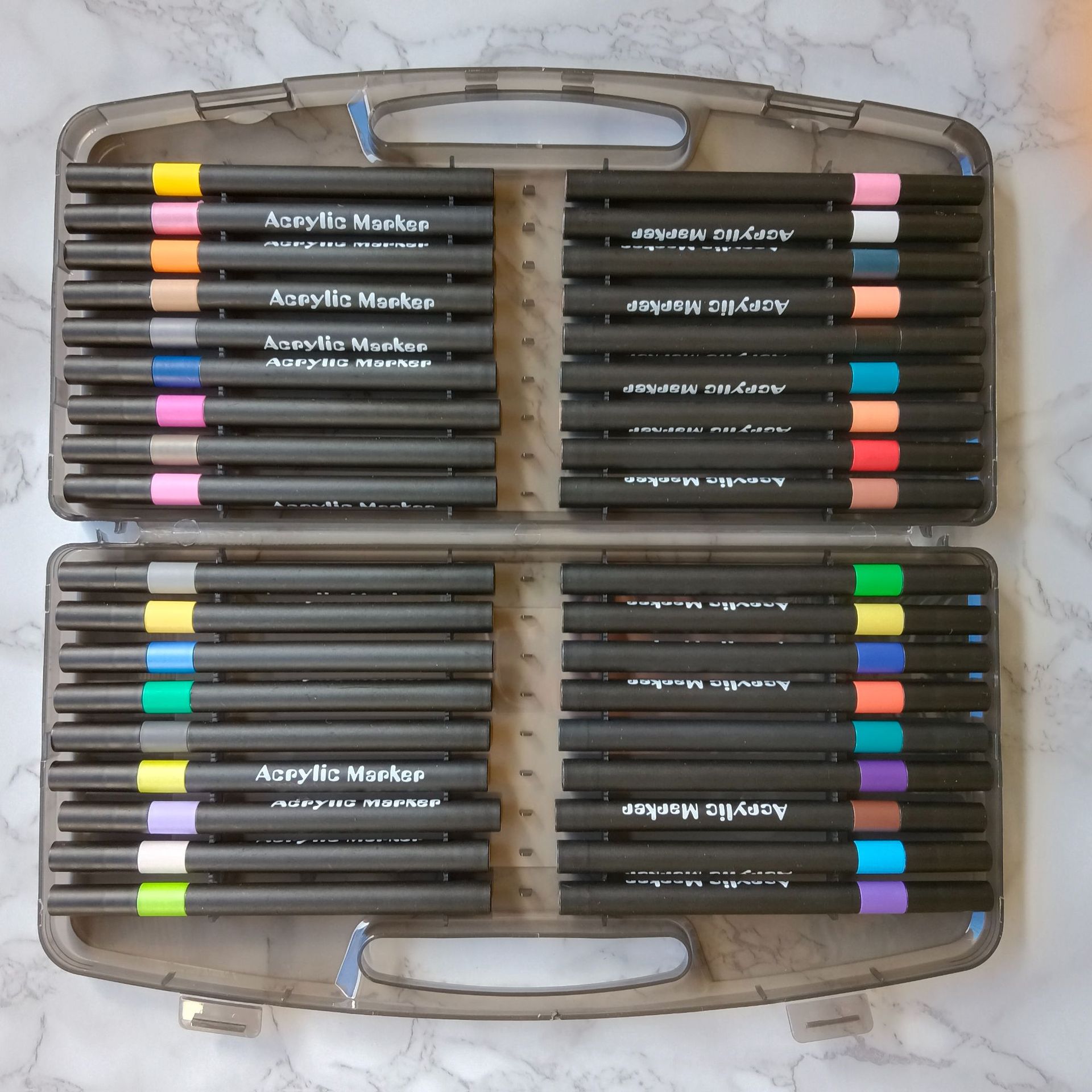 Amazon opaque soft acrylic marker hand-painted diy watercolor pen 12/24/36/48/60/80 color
