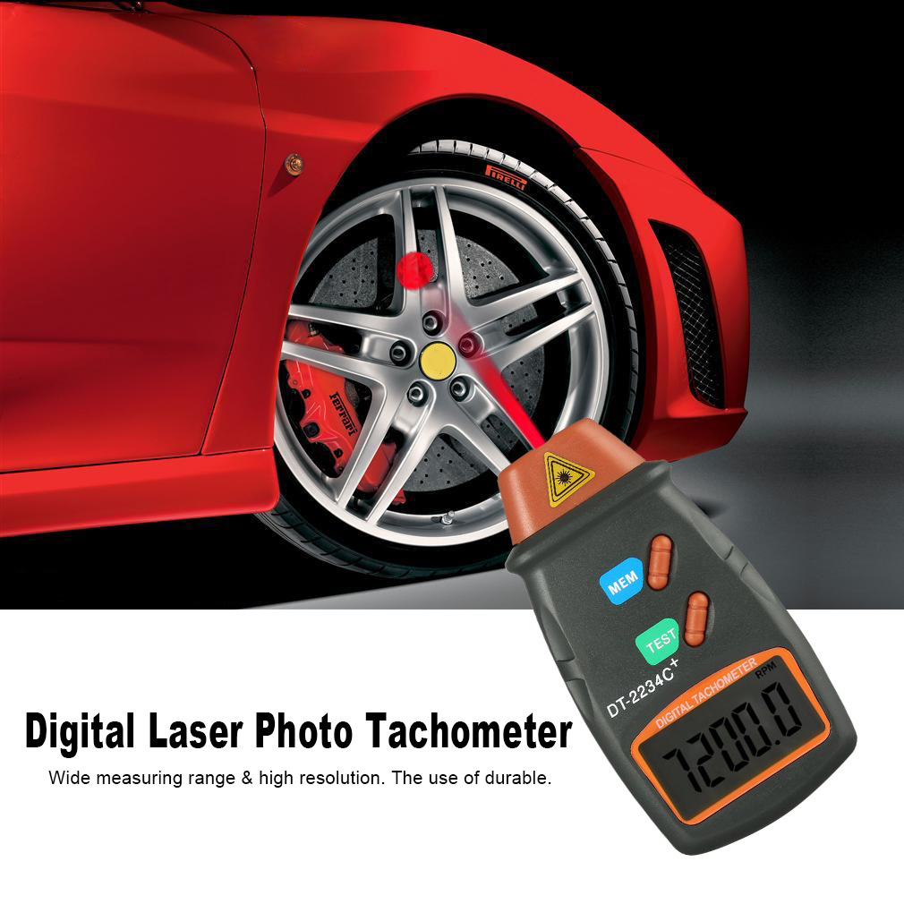 Non-Contact Speedometer Tachometer Tachometer Tachometer Laser Infrared Tachometer Dt2234C+