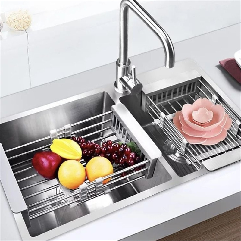 Прямые поставки, выдвижная сушилка для раковины, из нержавеющей стали, для овощей