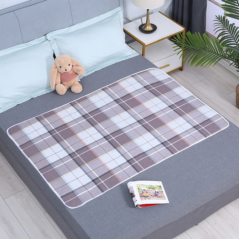 Diaper Mat for the Elderly Waterproof Washable Queen Size Bed Care Mat Auntie Mattress Menstrual Mat Ultrasonic Pressure Line Urine Mat