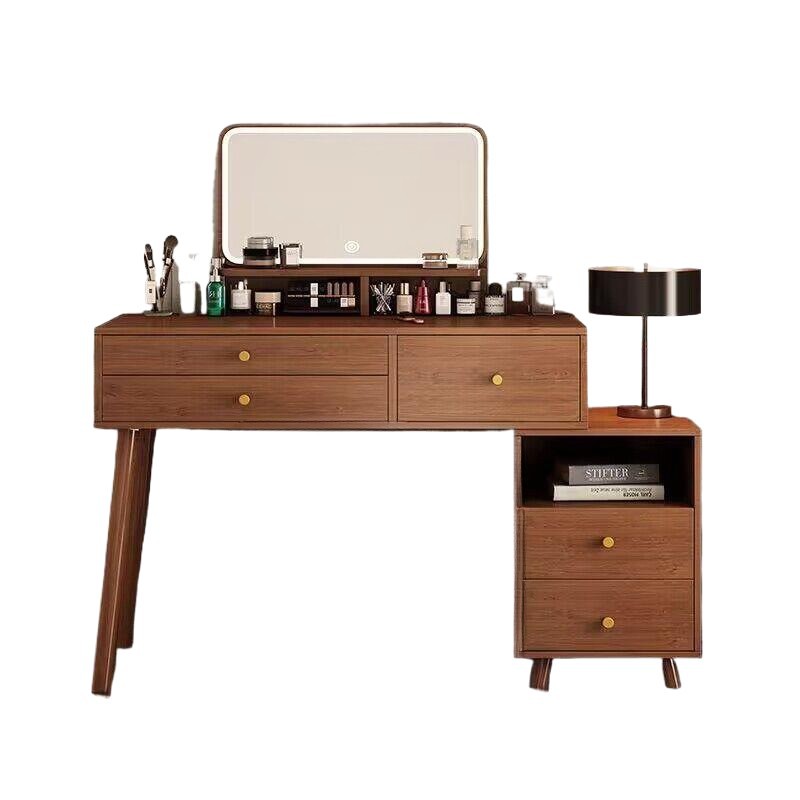 Dressing Table Bedroom Simple Modern Cupboard Makeup Cabinet Integrated 2025 New New Chinoiserie High-End Makeup Table Mirror