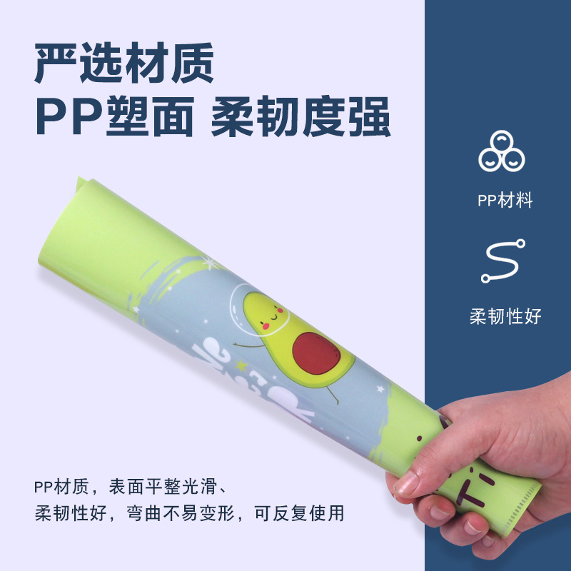 L-type stationery folder custom transparent plastic storage data pp folder A4 file folder wholesale printing advertising LOGO