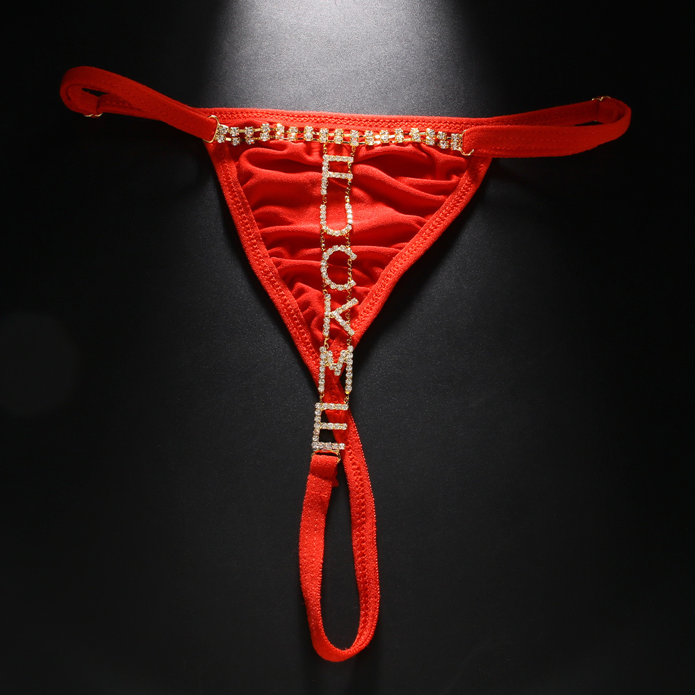 Europe and the United States cross-border hot trend letter underwear chain sexy hot sexy nightclub with adjustable body chain women