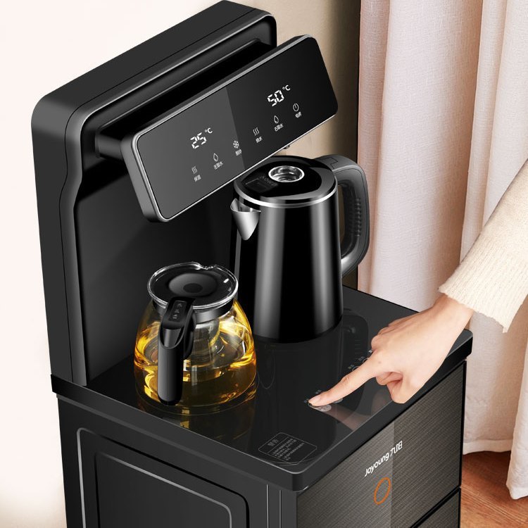 Joyoung Water Dispenser Tea Bar Machine Hot and Cold Dual-Use Household Fully Automatic Vertical Intelligent All-In-One Living Room with Water Bucket Underneath