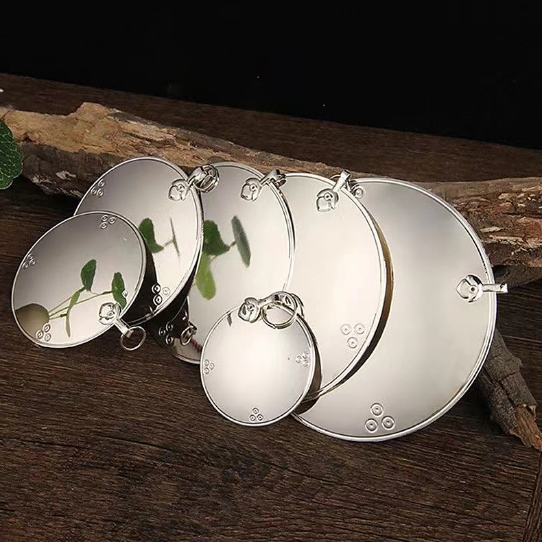 Wholesale Brass Convex Mirror Household Three-talent Bagua Mirror Concave-convex Copper Mirror Hanging Door Frame Balcony Pavement Door Head Pendant