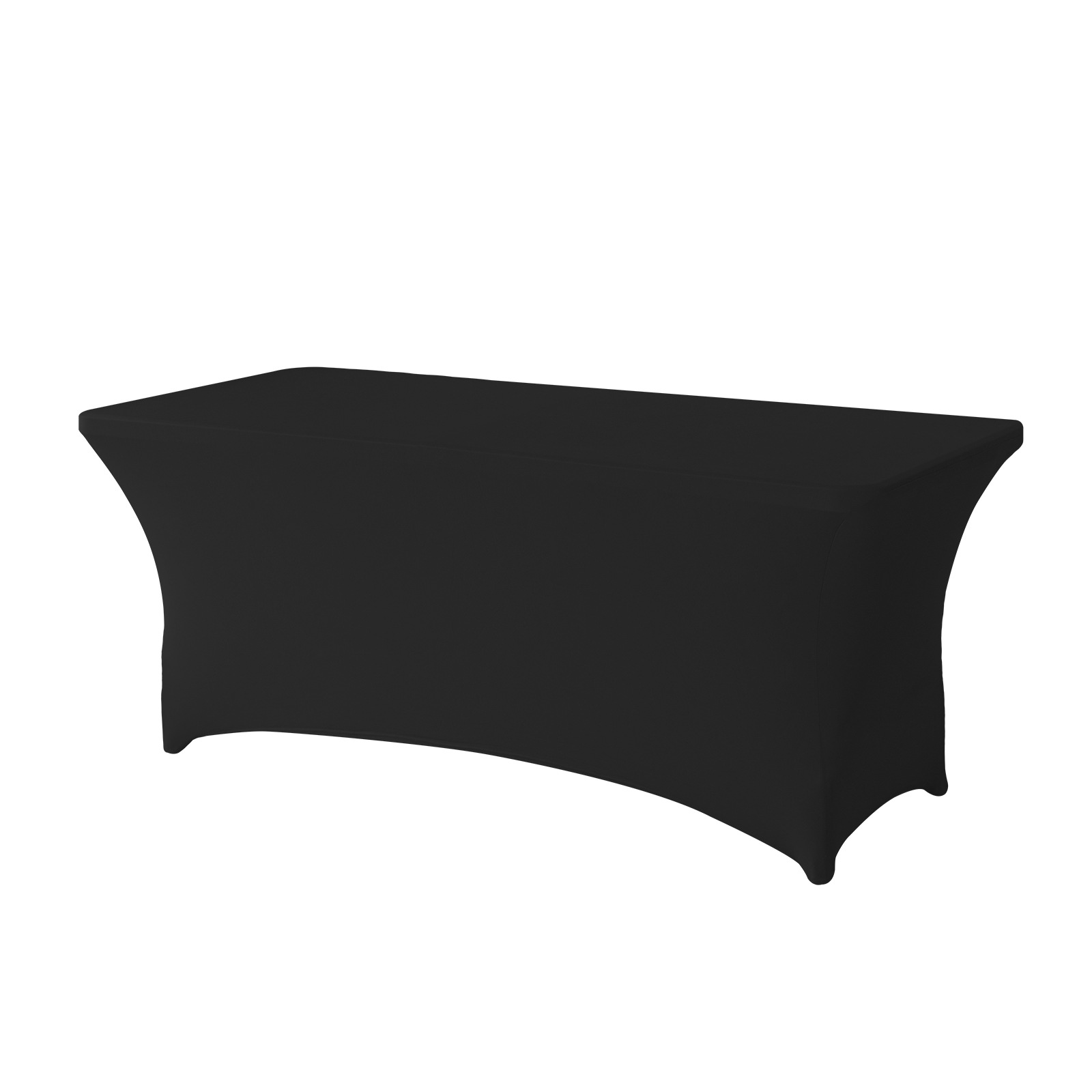 Cross-border direct supply elastic table cover 6FT hotel outdoor wedding activities rectangular elastic tablecloth table cover in stock