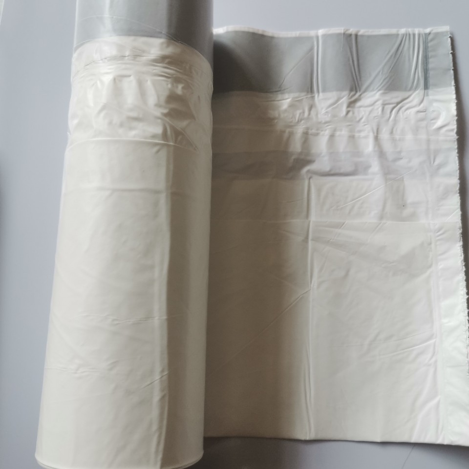 Pet Drawstring Cat Litter Box Garbage Bag with Rope and Roll Automatic Drawstring Portable Cat Litter Box Bag Thickened