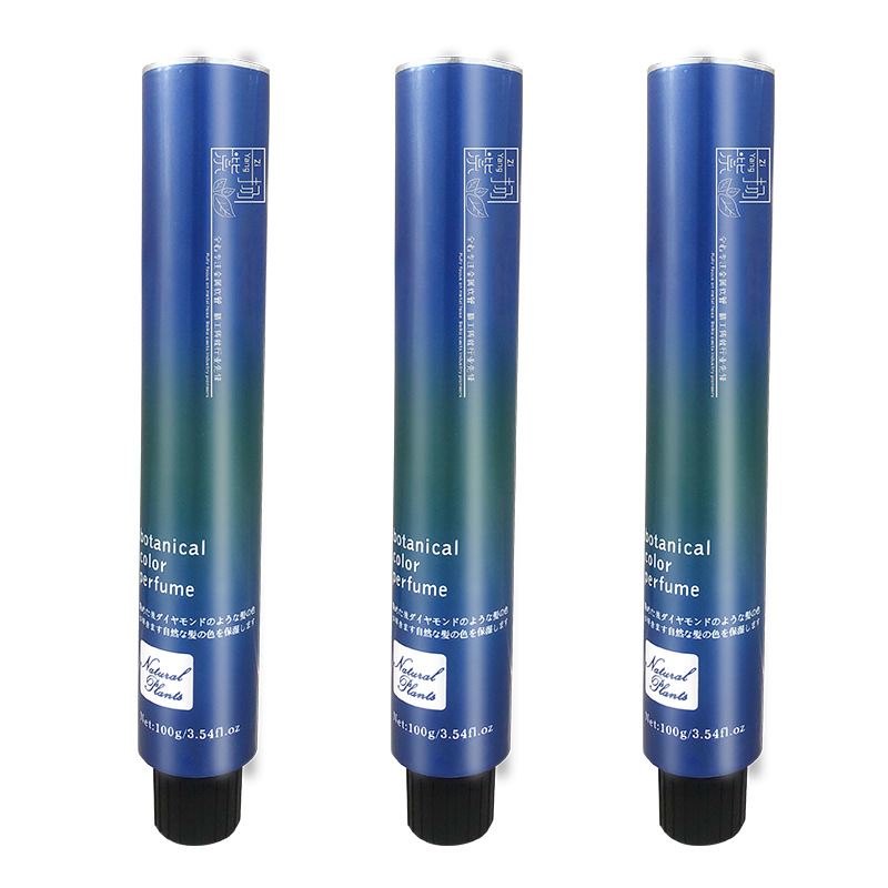 Cosmetic Aluminum Tube Dye Cream Aluminum Soft Tube Packaging Material 32mm Hair Dye Tube Metal Aluminum Tube Soft Tube Factory