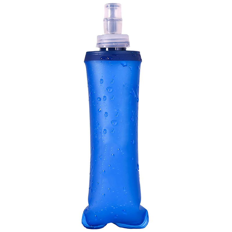 Factory cross-border soft water bottle outdoor sports soft water bag foldable soft water bottle running marathon cross-country running water bottle