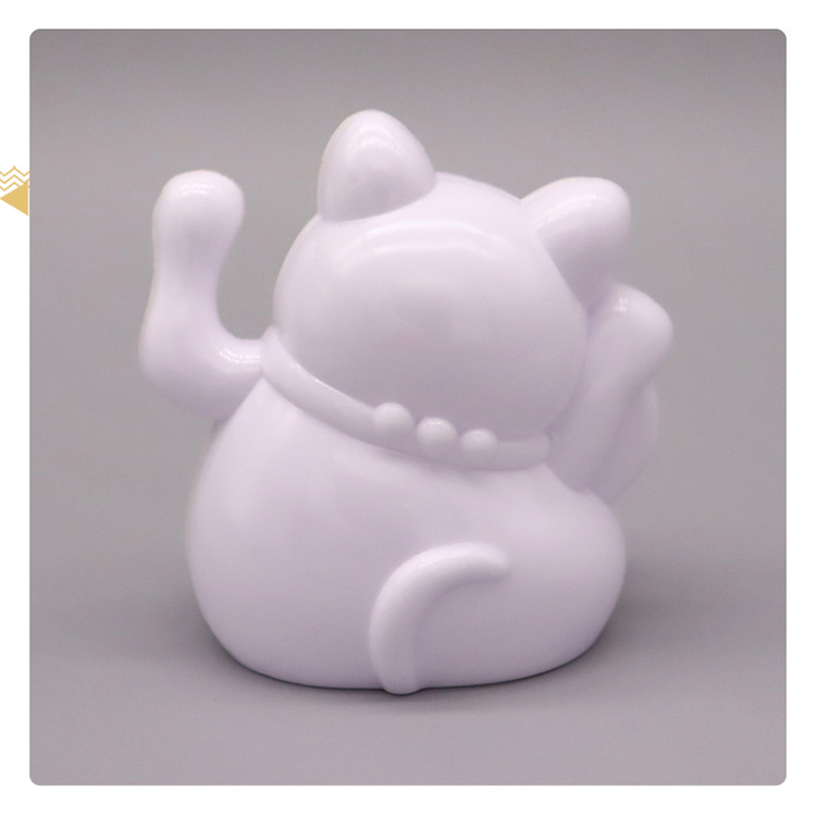 New Year's Plastic Lucky Cat Cake Baking Toy Ornament Cute Doll Creative Dessert Decoration Gift