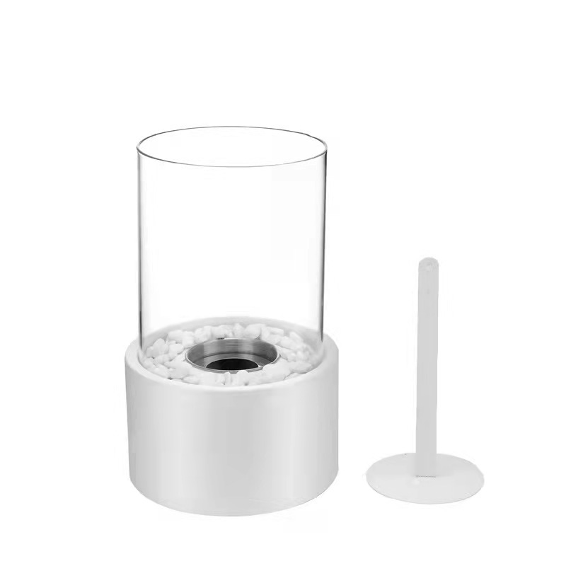 Cross-border explosions fine fireplace factory direct spot small portable stove desktop cylindrical metal fireplace