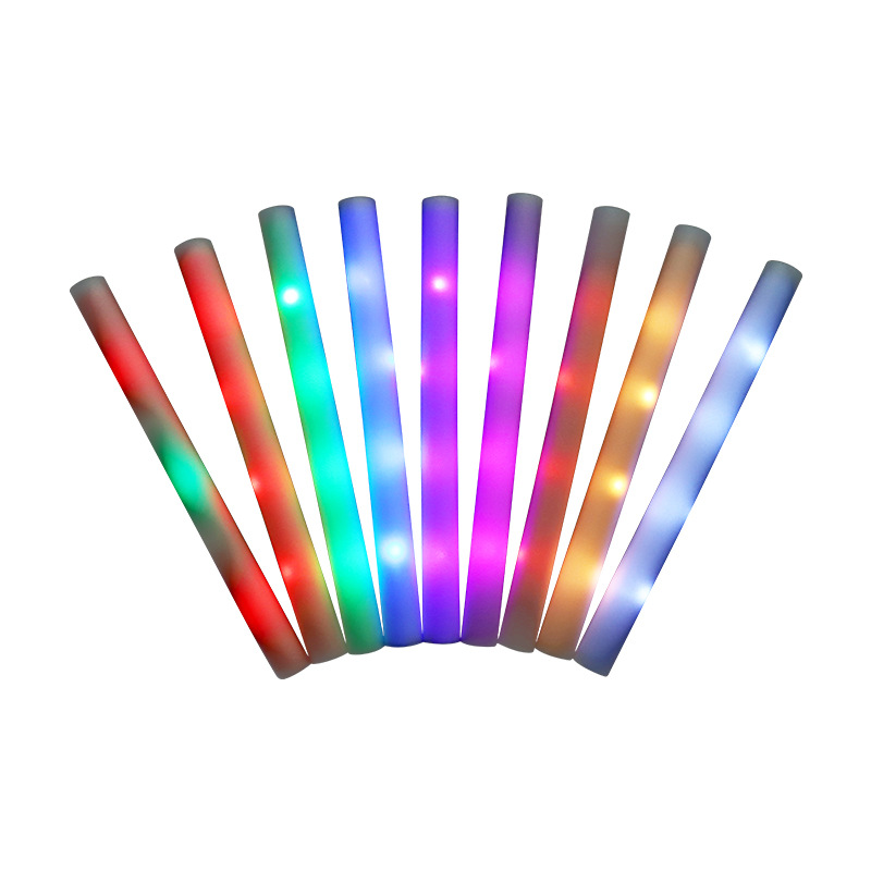 Colorful Foam Glow Stick Concert Support Stick Atmosphere Props Large Luminous Sponge Glow Stick Customization