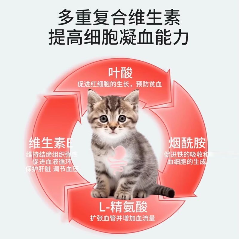 Pet Blood Replenishing Liver Essence, Cat and Dog Anemia Supplement, Iron Supplement, Liver Protection, Postoperative Postpartum Nutritional Supplement, Blood Replenishing Cream, No Need to Protect Dogs