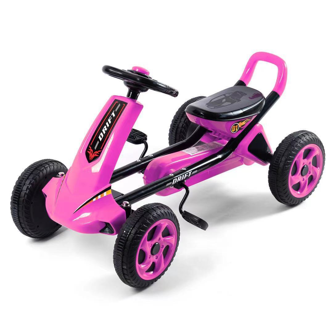 Helian Kidsren's Four-Wheel Go-Kart Baby Pedal Exercise Bike Kidsren Can Sit Four-Wheel Atv Pedal Bicycle