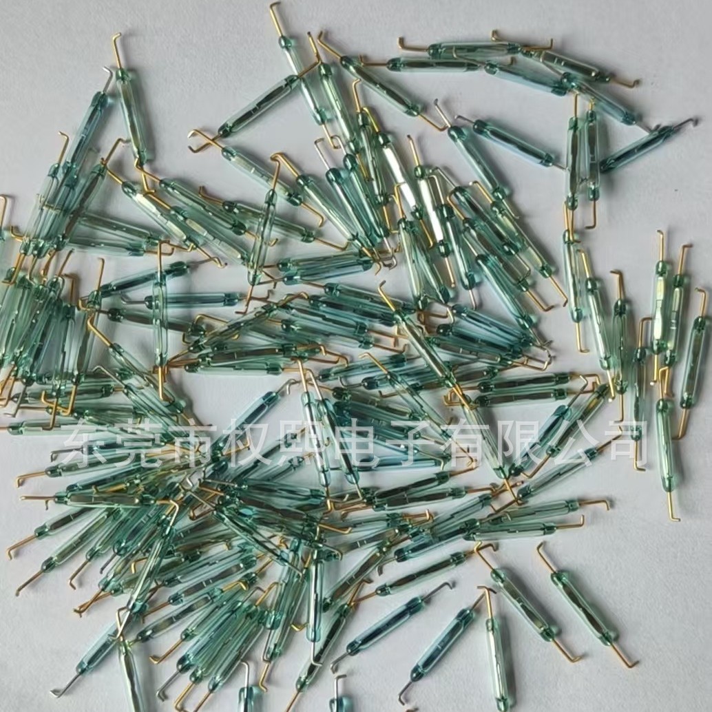 Dry Reed Switch Bending and Cutting Angle Processing, Bending and Cutting Feet, High-Voltage Magnetic Reed Switch, Magnetron