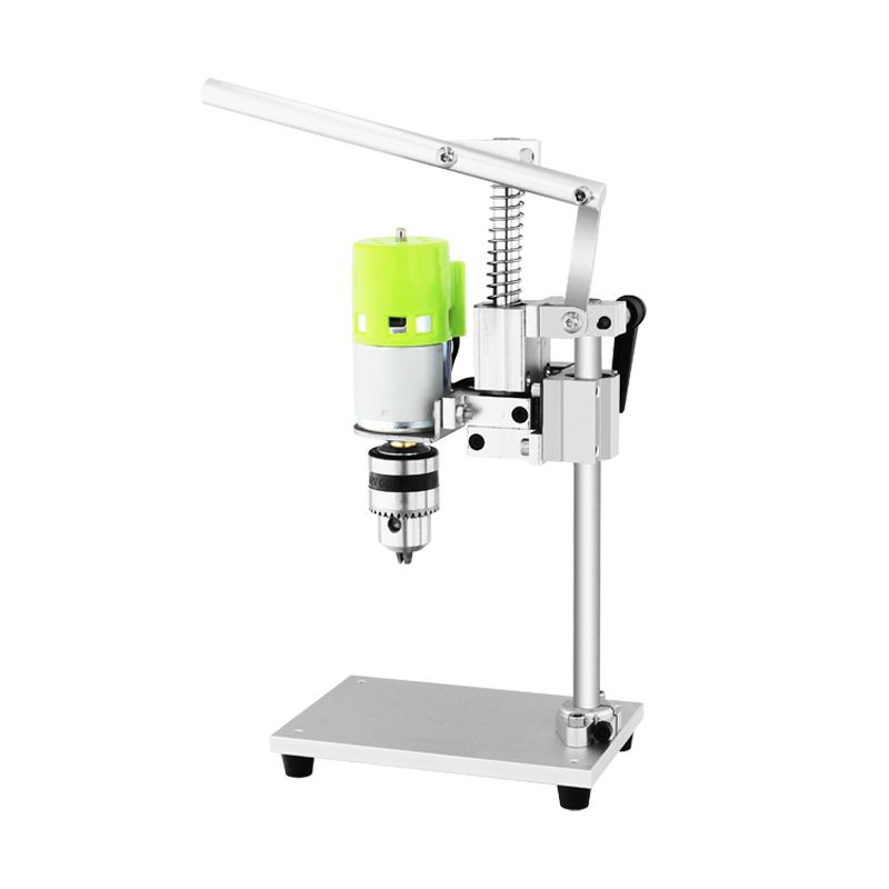 Miniature Mini Bench Drill Drilling Machine Milling Machine Small Drilling and Milling Machine Household Multifunctional Wen Play 220V Drilling Machine DIY Type