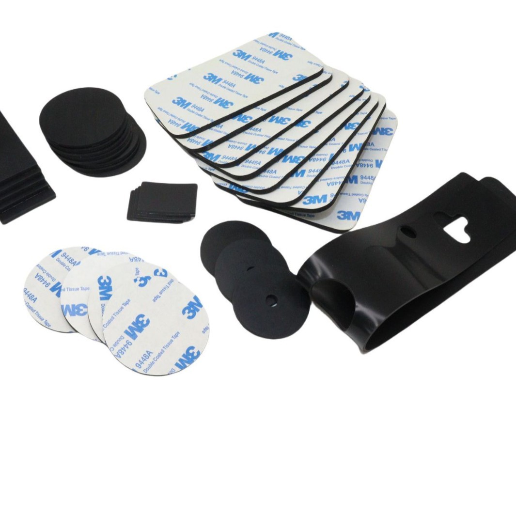 Directly Supplied Self-Adhesive Anti-Slip Silicone Gasket Anti-Collision Round Silicone Foot Pad Black Rubber Pad Shock-Absorbing Silicone Gasket