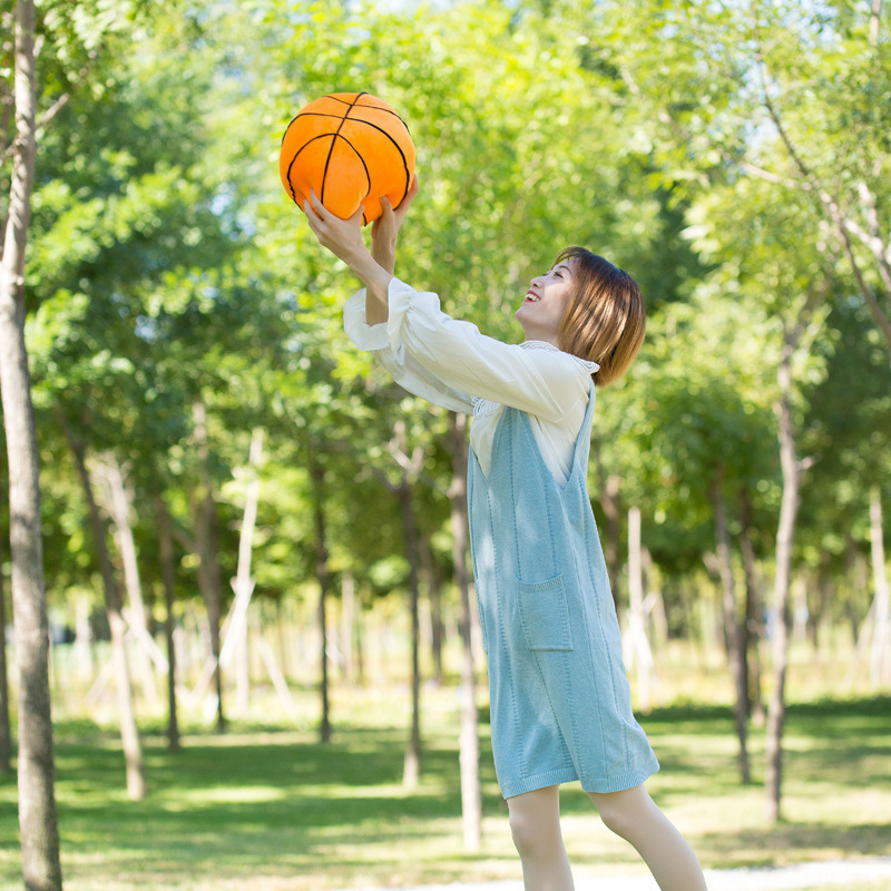 Cross-border simulation football basketball billiards volleyball plush toys creative spherical dolls for children ornaments wholesale