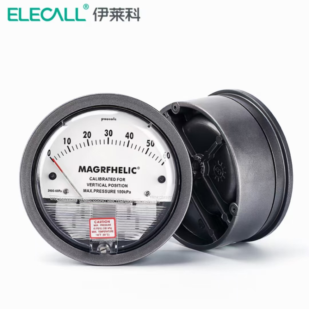 Elyco TE2000 type differential pressure gauge clean room farms with negative pressure gauge differential pressure gauge MAGRFHELIC type