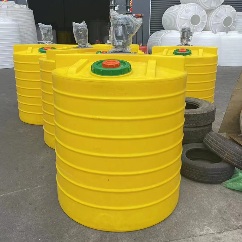 Dosing mixing barrel 5 tons PAC pharmaceutical treatment tank daily chemical dosing device pe acid and alkali resistant dosing tank mixing tank