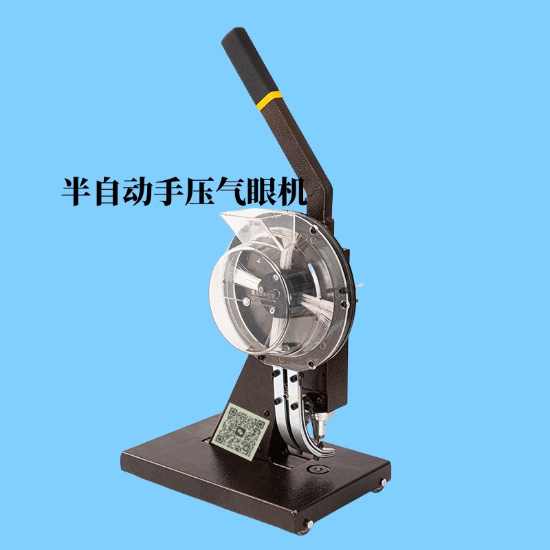 Semi-automatic Ringless Buttoning Air Eye Machine Hand-cranked Light Box Cloth Exhibition Canvas Inkjet Advertising Cloth Track Buckle Buttoning Machine