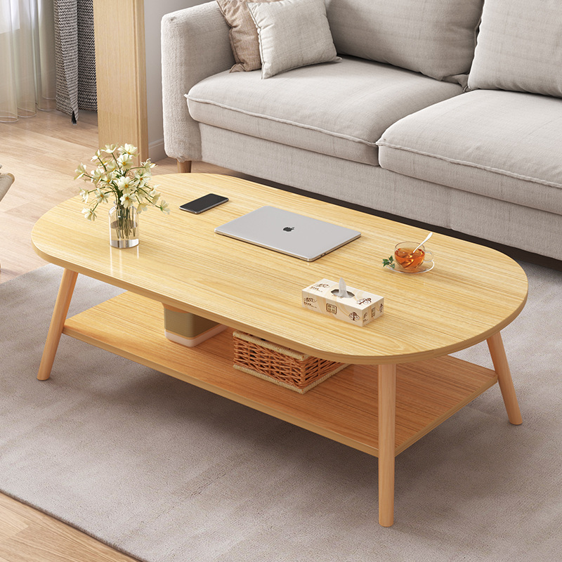Solid Wood Leg Coffee Table Small Apartment Simple Sofa Side Table Combination Tea Table Small Tea Table Coffee Table Table Living Room Home Small Table