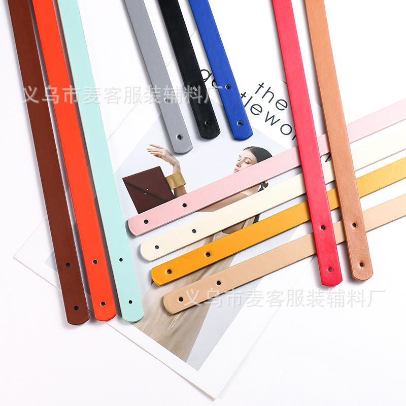 Artificial Leather Pu Imitation Leather Straight Bag with Word Rivets DIY Handmade Bag Luggage Accessories (Free Rivets) 25