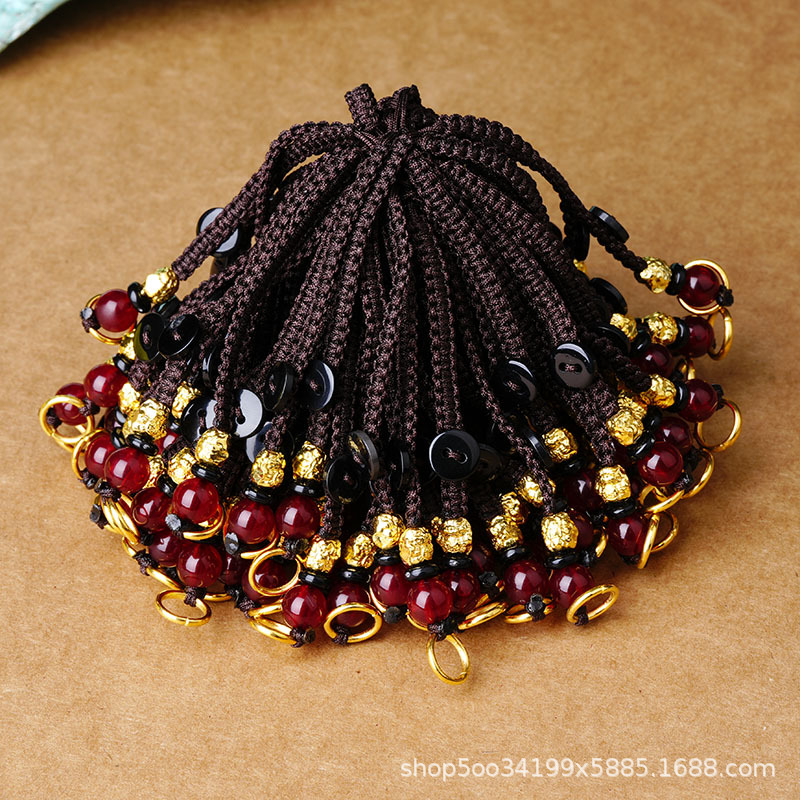 Creative woven hanging diy rope Xiangyun rope key chain pendant accessories men and women car lanyard accessories small gifts