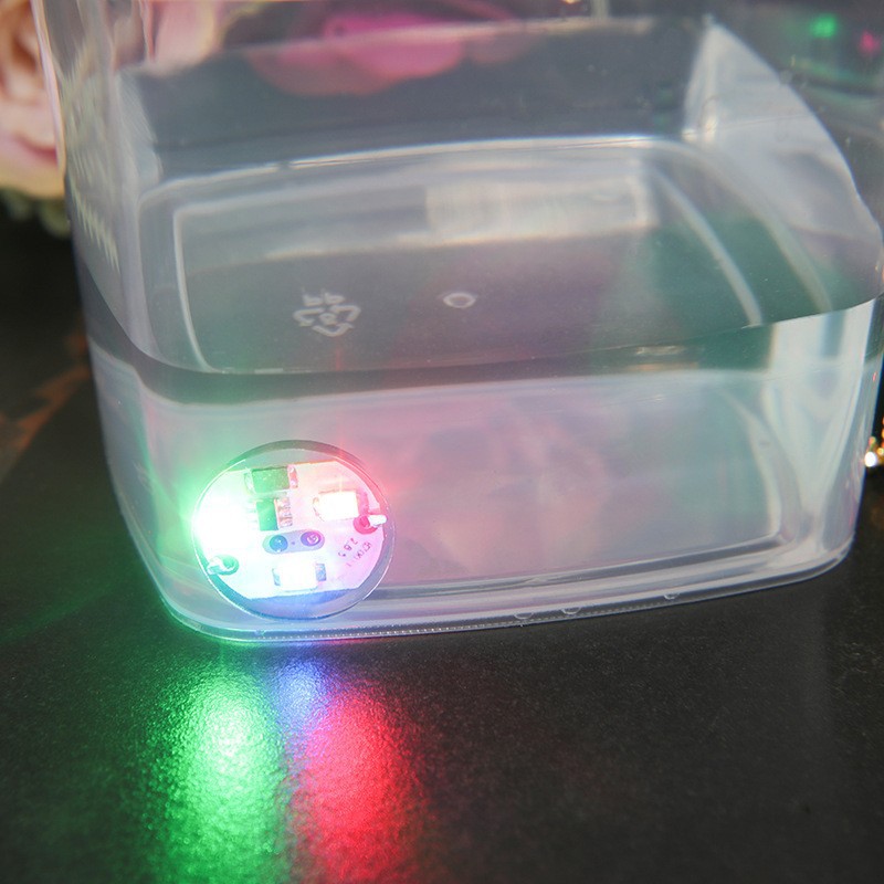 Круглая пластиковая лампа, светодиодная, ручная работа, светящиеся материалы