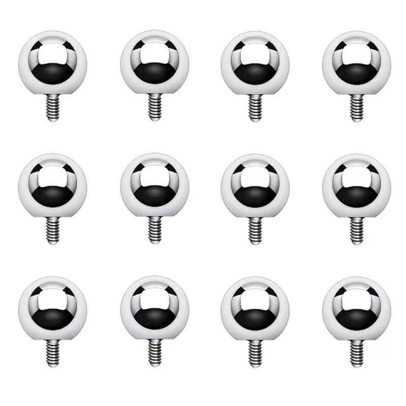 Titanium steel outer tooth ball replacement ball eyebrow nail lip nail navel nail piercing accessories diy body piercing jewelry wholesale