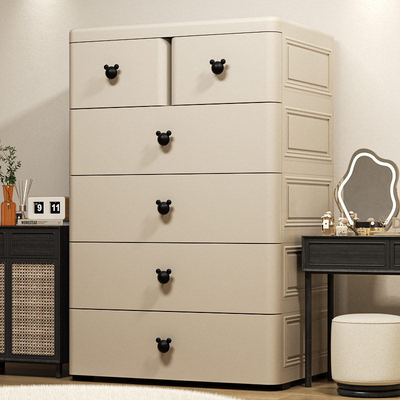 70cm Storage Cabinet Drawer-Type Multi-Layer Living Room Storage Cabinet Kidsren's Wardrobe Storage Cabinet Five-Drawer Household Baby Wardrobe
