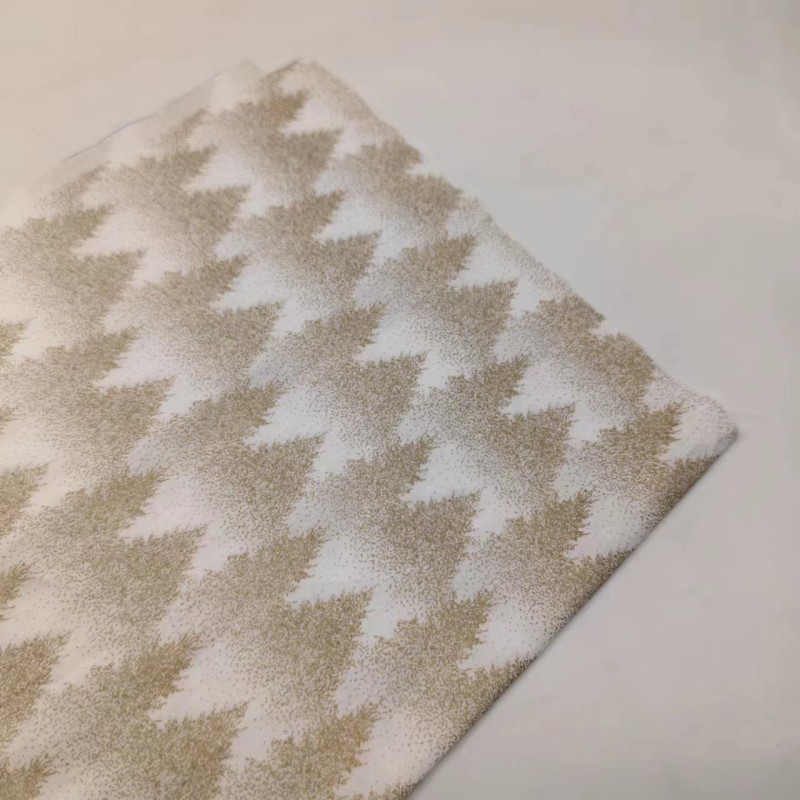 Новинка, хлопковая ткань с золотым принтом, классическая печать