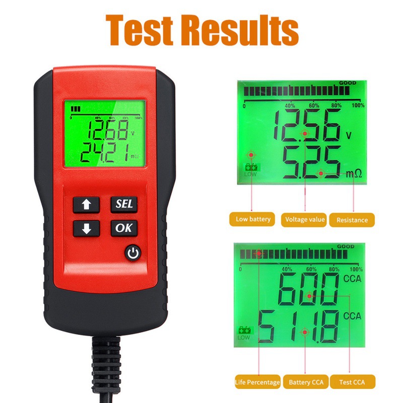 12V English Battery Test Instrument Car Battery Good Life Internal Resistance Detection Instrument Ae300 Factory