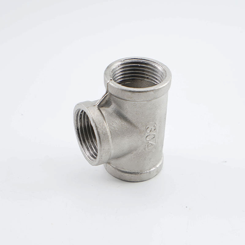 304/201 Stainless Steel Internal Wire Tee Internal Thread Wire Buckle Equal Diameter Tee Joint Water Pipe Accessories 4 Minutes 6 Minutes 1 Inch