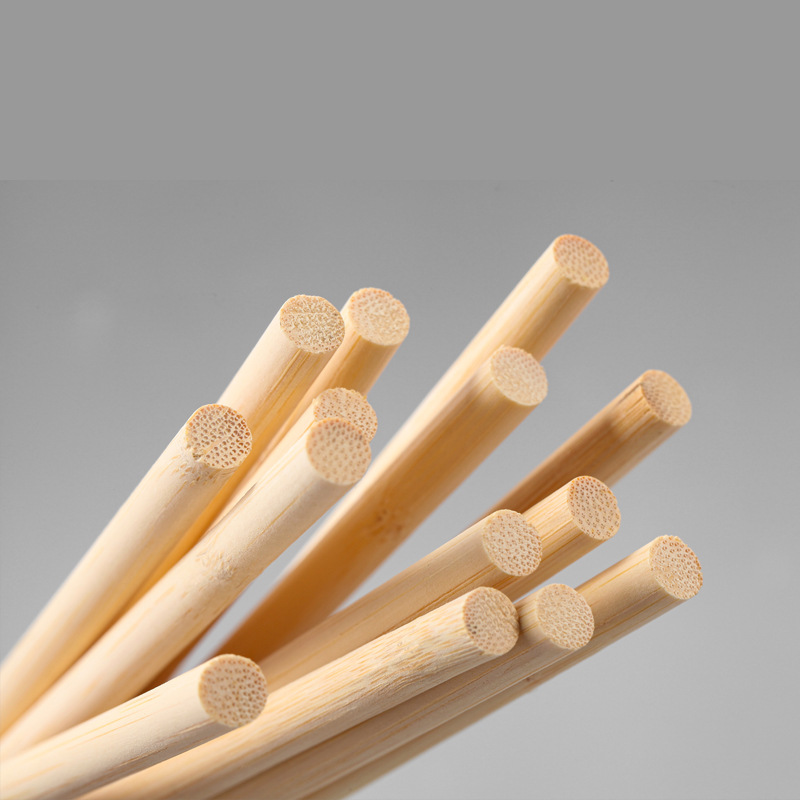 Factory Bamboo Stick Bamboo Stick Bamboo Stick Handmade diy6mm Flat Head Bamboo Stick 10mm Bamboo Stick Bamboo Stick Bamboo Stick Small Wooden Stick