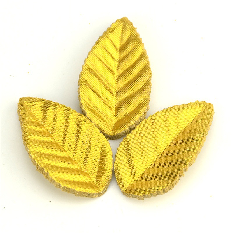 Artificial plant green leaves Golden Silver Christmas tree leaves diy handmade wreath fake leaves cross-border